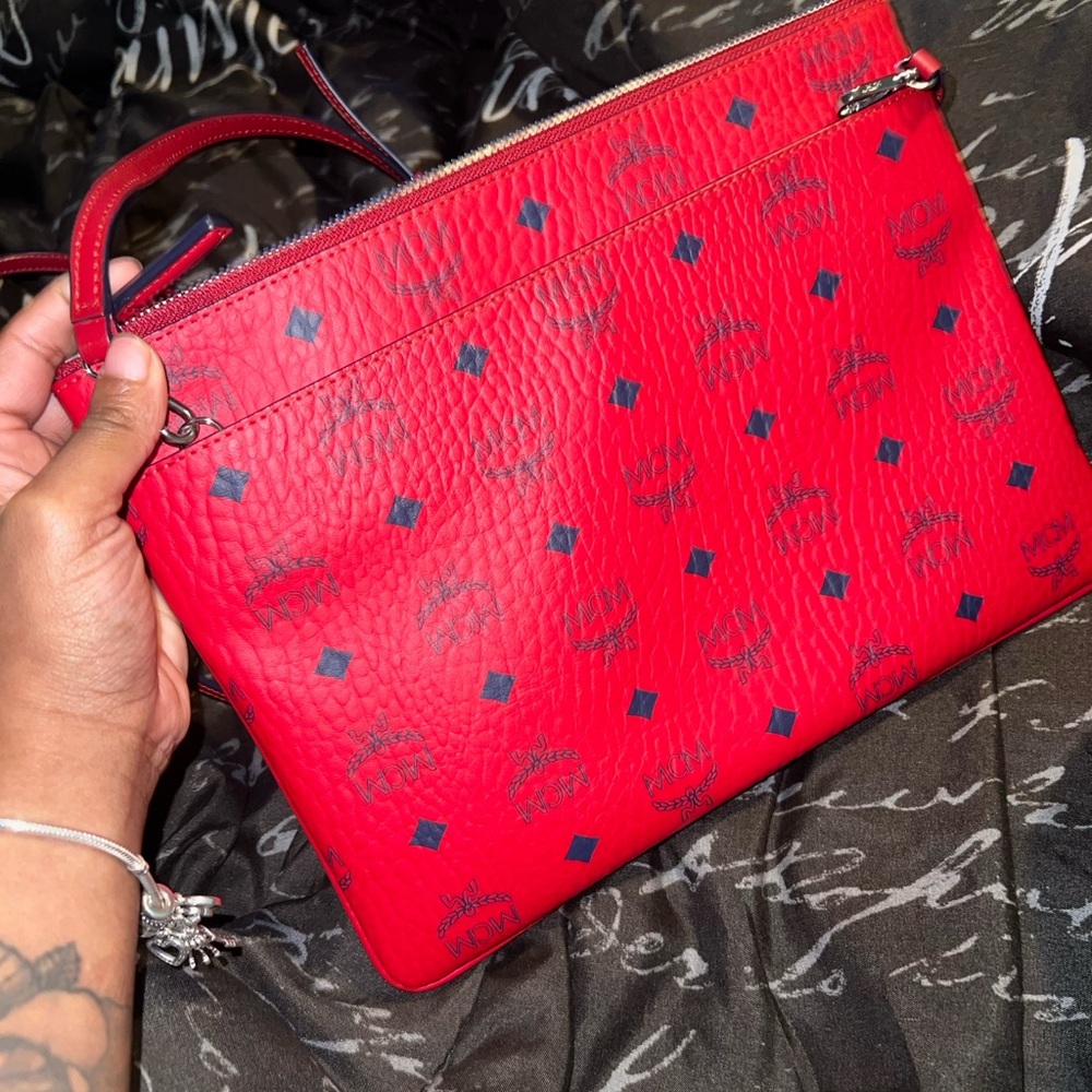 Red MCM Crossbody